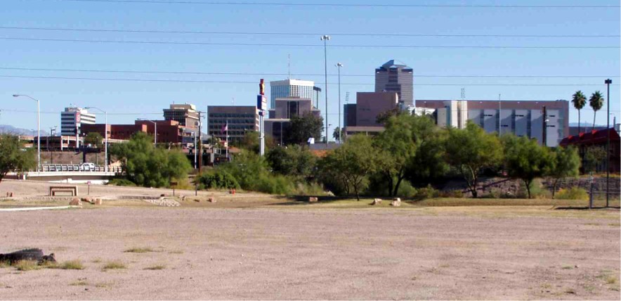 Site of Rio Nuevo archaeological excavation